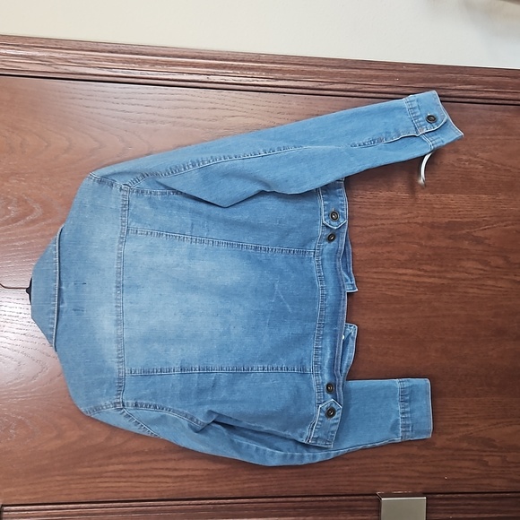 New Look Women's Strech Denim Jacket Blue Size Large - Picture 8 of 10